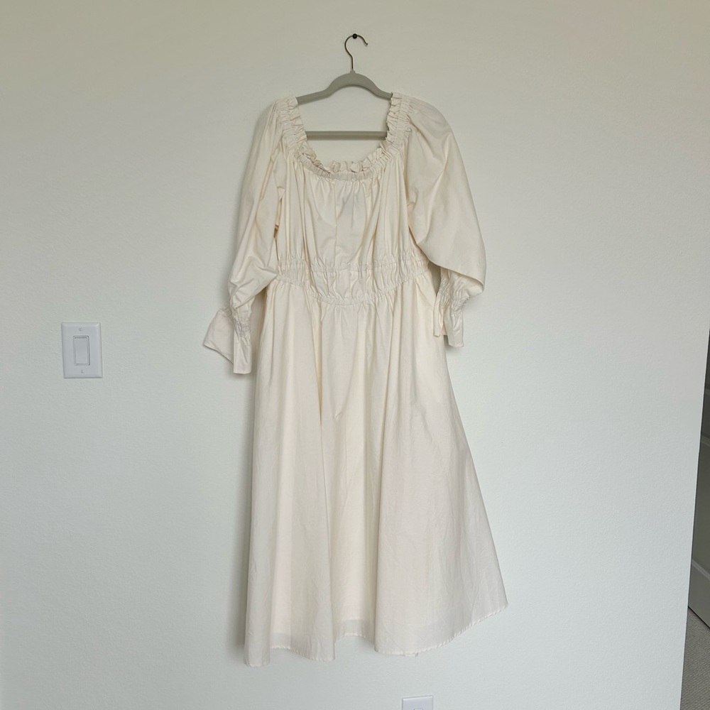 Eloquii Off The Shoulder Ruffle Midi Dress - Picture 2 of 6